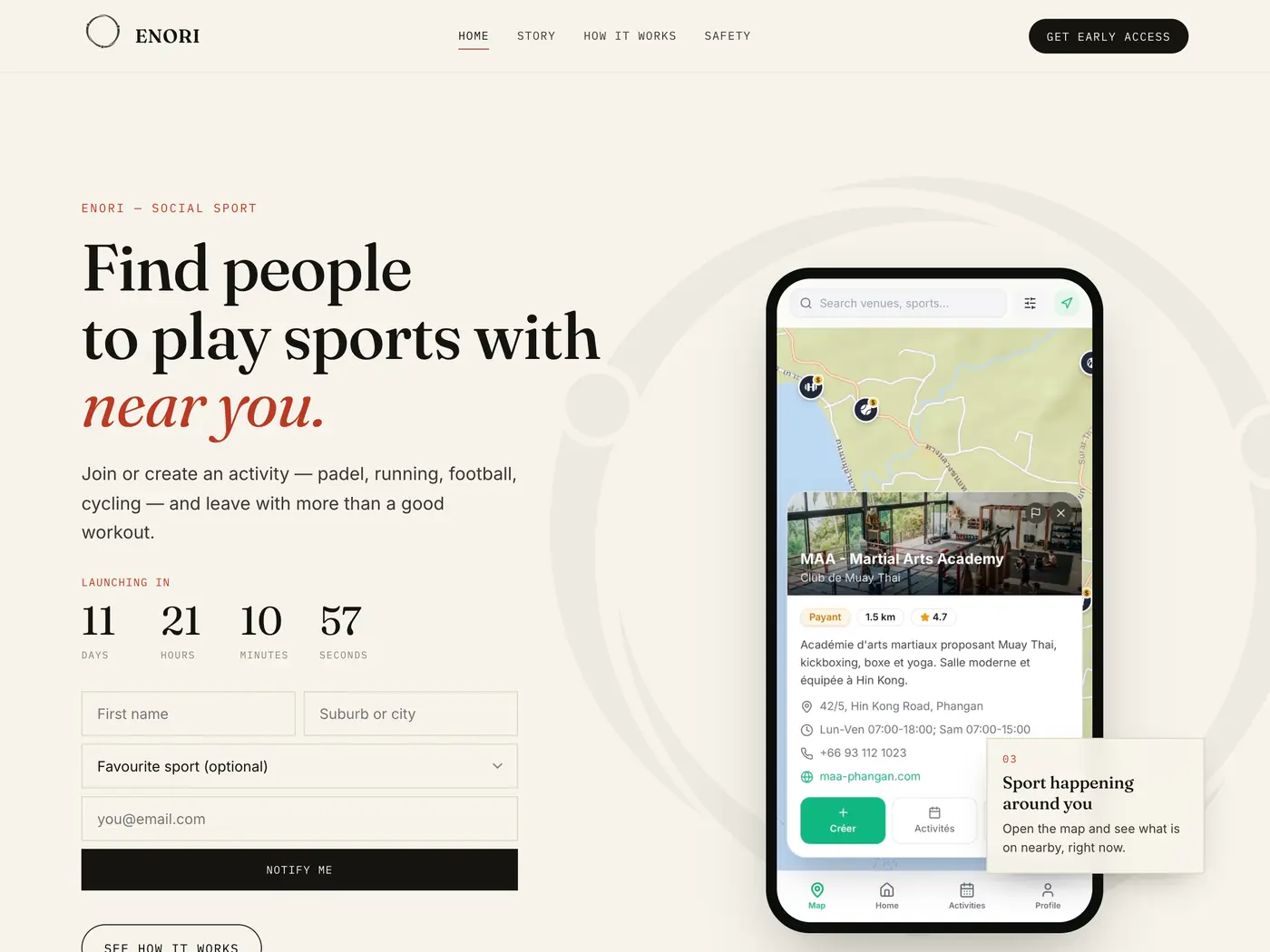 ENORI website designed by Digiscale